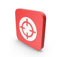 Red & White Square Target Icon PNG & PSD Images