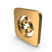 Gold Target Icon PNG & PSD Images