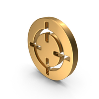 Gold Target Icon PNG & PSD Images