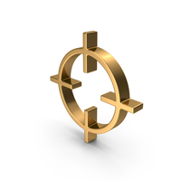 Gold Target Icon PNG & PSD Images