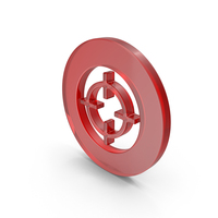 Red Glass Target Icon PNG & PSD Images