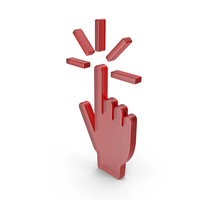 Glass Hand Click Icon PNG & PSD Images