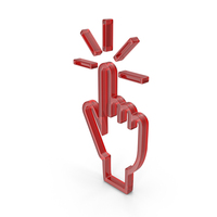 Glass Hand Click Icon PNG & PSD Images