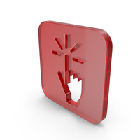 Glass Hand Click Icon PNG & PSD Images