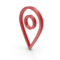 Glass Location Pin Icon PNG & PSD Images