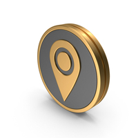 Badge Location Pin Icon PNG & PSD Images