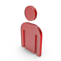 Red Glass Man Icon PNG & PSD Images