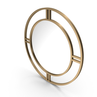 Round Accent Mirror PNG & PSD Images