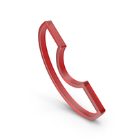 Red Glass Phone Outline Icon PNG & PSD Images
