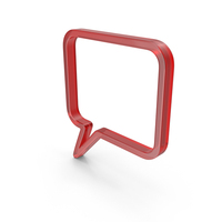 Glass Speech Bubble Icon PNG & PSD Images