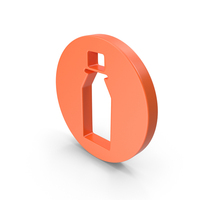Orange Round Bottle Icon PNG & PSD Images