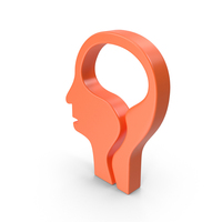 Orange Mind Icon PNG & PSD Images