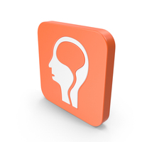 Orange Square Mind Icon PNG & PSD Images