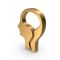 Gold Mind Icon PNG & PSD Images