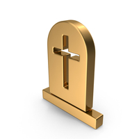 Gold Tombstone Icon PNG & PSD Images