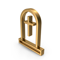 Gold Tombstone Icon PNG & PSD Images