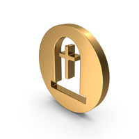Gold Tombstone Icon PNG & PSD Images