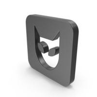 Black Square Cat Mask Icon PNG & PSD Images