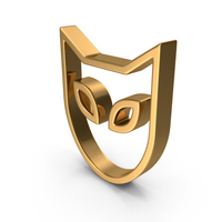 Gold Cat Mask Icon PNG & PSD Images