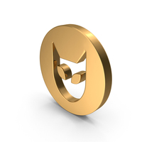 Gold Cat Mask Icon PNG & PSD Images
