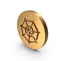 Gold Spider Web Icon PNG & PSD Images