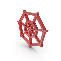 Red Glass Spider Web Icon PNG & PSD Images