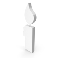 White Candle Icon PNG & PSD Images