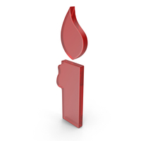 Red Glass Candle Icon PNG & PSD Images