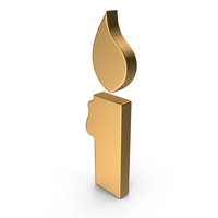 Gold Candle Icon PNG & PSD Images