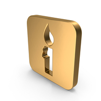 Gold Candle Icon PNG & PSD Images