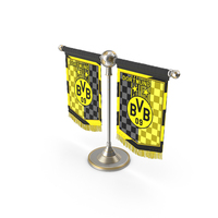 Borussia Dortmund FC Desk Flag PNG & PSD Images