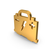 Gold Car Battery Accumulator Icon PNG & PSD Images