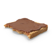 Toast With Dark Chocolate Bitten PNG & PSD Images