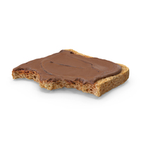 Toast With Dark Chocolate Bitten PNG & PSD Images