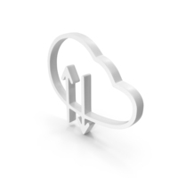 White Cloud Web Transfer Symbol PNG & PSD Images