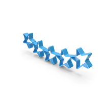 Blue Empty Star Rating Symbol PNG & PSD Images