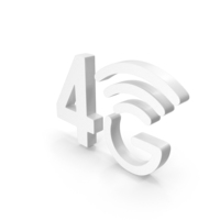 4G Network Signal White PNG & PSD Images