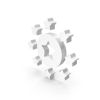 Circular Multi Star Coin White PNG & PSD Images