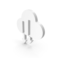 White Cloud Download Symbol PNG & PSD Images