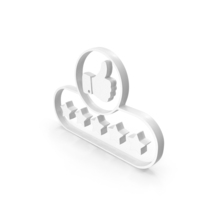 White Thumbs Up Five Star Rating Symbol PNG & PSD Images