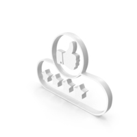 White Thumbs Up Four Star Rating Symbol PNG & PSD Images