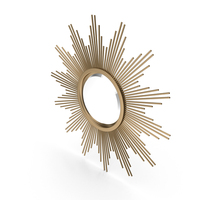 Metal Starburst Wall Mirror PNG & PSD Images