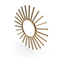 Neetu Modern Sun Accent Mirror PNG & PSD Images