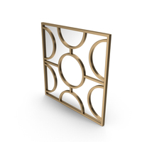Square Leaf Wall Mirror PNG & PSD Images