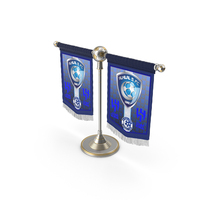 ALHILAL ALSAUDI FC Desk Flag PNG & PSD Images