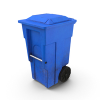 Trashcan Blue Dirty PNG & PSD Images