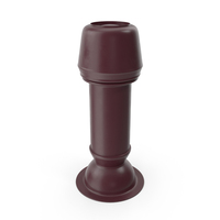Designer Red Round Metal Chimney PNG & PSD Images