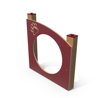 Dog Park Ring Standing Red PNG & PSD Images