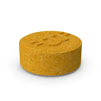 Ecstasy MDMA Pill With Bitcoin Logo PNG & PSD Images