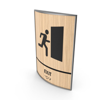 Exit Braille Sign PNG & PSD Images